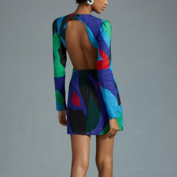 Anthropologie The Wolf Gang Lolita Cutout Dress - Small Petite S P - Picture 2 of 13